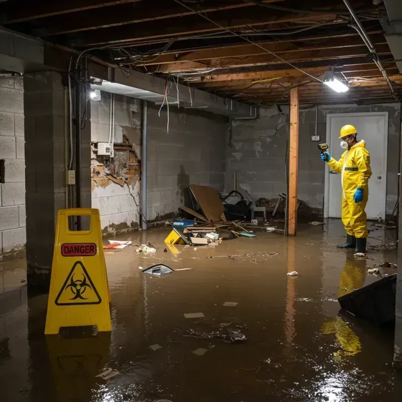 Flooded Basement Electrical Hazard in Albert Lea, MN Property